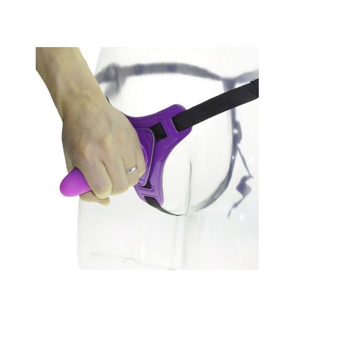 Couples seeking to spice up their sex lives and increase org... Aphrodisia - Strap On Dildo Flesh 4.5″ - Purple photo-3