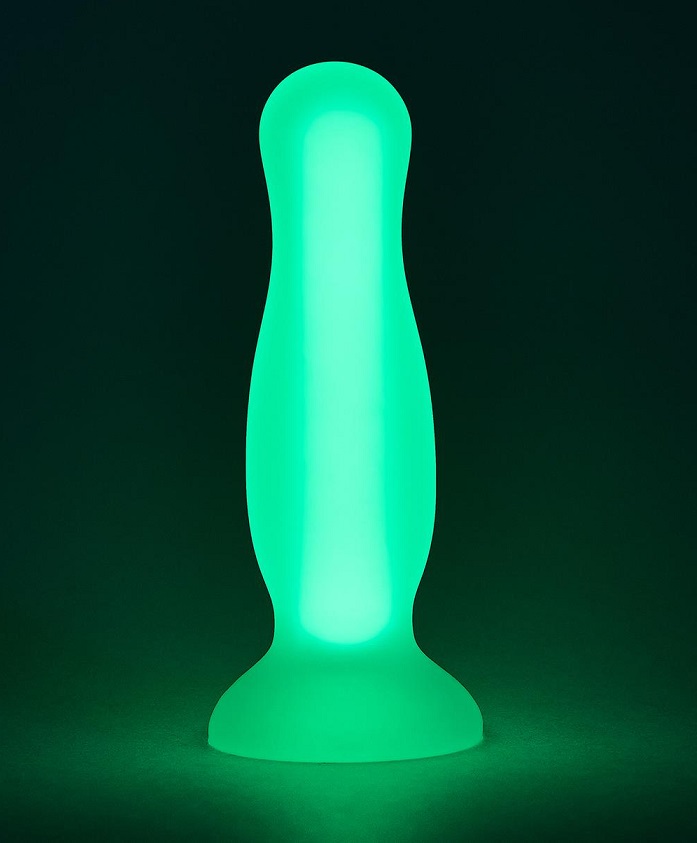Glow-in-the-dark anal plug from Dream Toys' label Radian... Dreamtoys - Radiant Glow Plug S - Green photo-2
