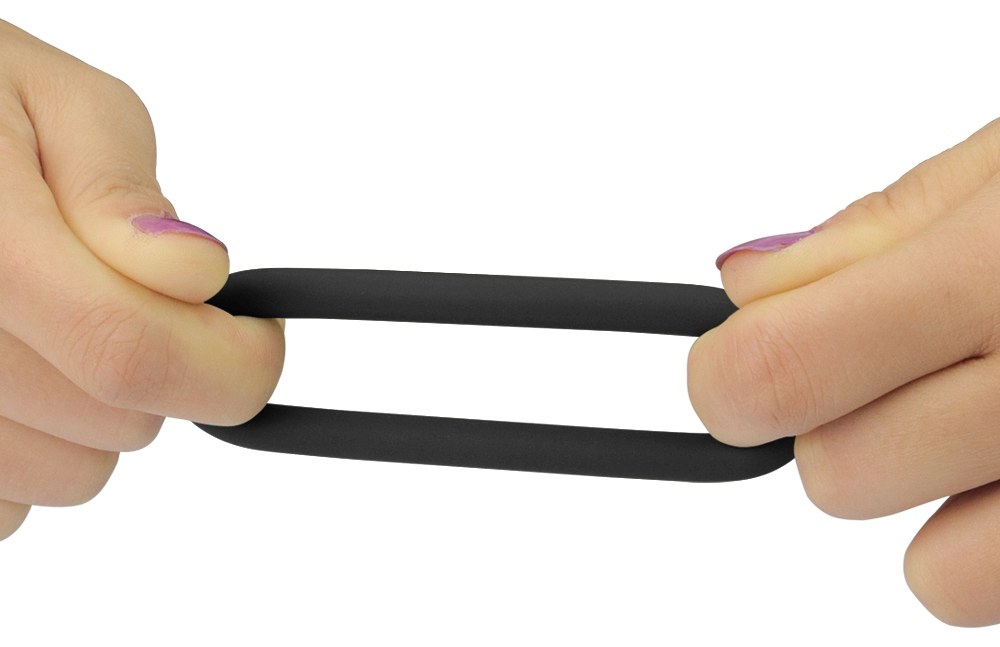 3 extra thick stretchy silicone cock rings that may help you... Lovetoy - Power Plus Snug Rings - Black photo-3