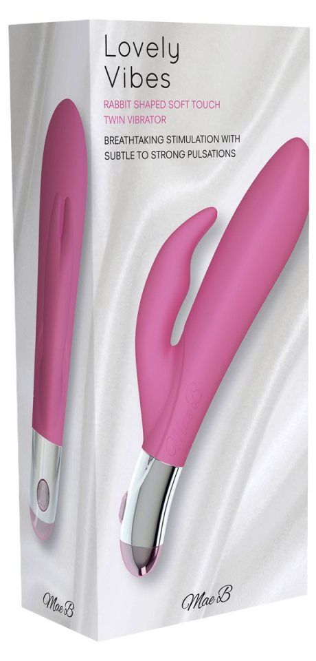 The arched shape of this elegant vibe provides a firm body w... Mae B - Rabbit Vibe - Pink photo-4
