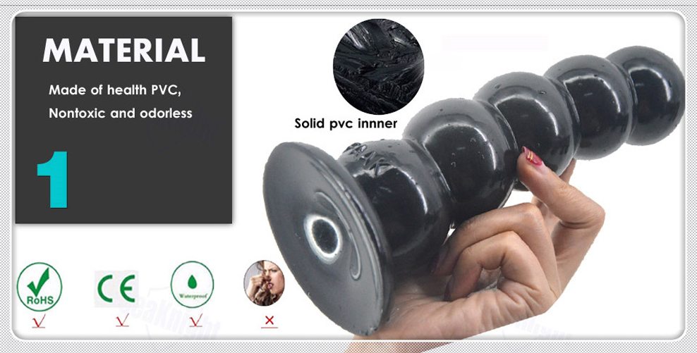 Flexible beads anal plug with suction cup
Material: PVC
Si... FAAK - Beads Anal Plug - Black photo-11