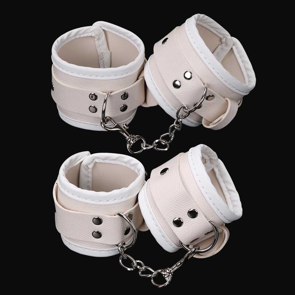 MT - Slave Training Bondage Set - White MT - Slave Training Bondage Set - White photo-2