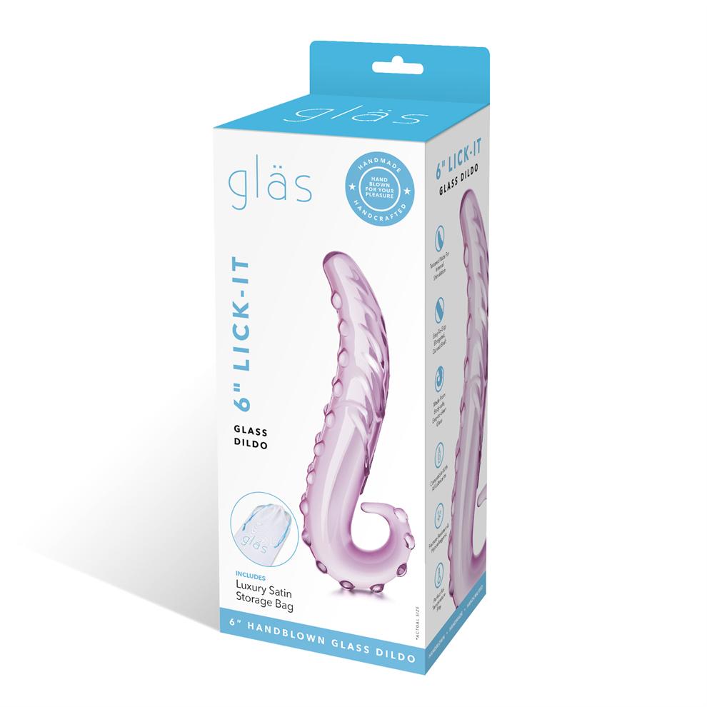 Glas - 6'' Lick-it Glass Dildo photo-7