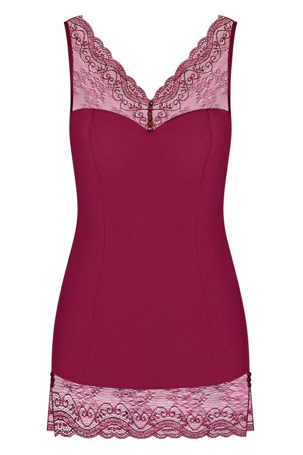 You're looking at Miamor chemise and... what are you thi... Obsessive - Miamor Chemise & Thong - Ruby - S/M photo-7