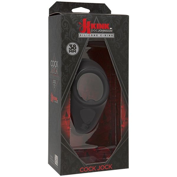 Doc Johnson - Kink Cock Jock C Ring 38mm - Black photo-2