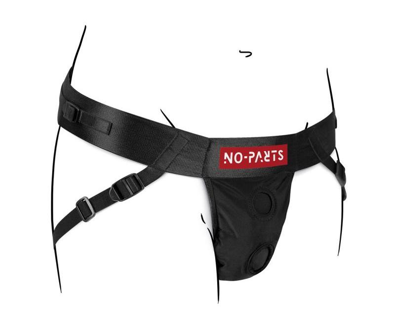 Enjoy a fantastic experience together with this No-Parts Str... No-Parts - Taylor Strap-On Harness - Black photo-3