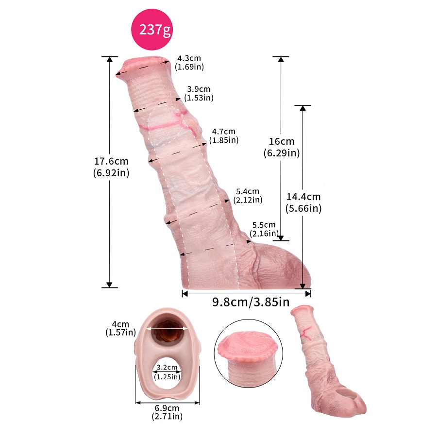 FAAK - Horse Penis Sleeve - Flesh photo-6