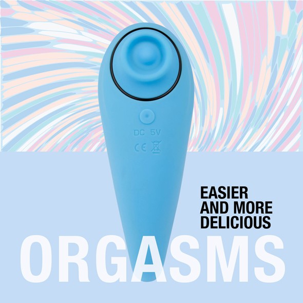 FemmeGasm is a revolutionary vibrator to reach great orgasms... Feelztoys - FemmeGasm Tapping & Tickling Vibe - Turqoise photo-4