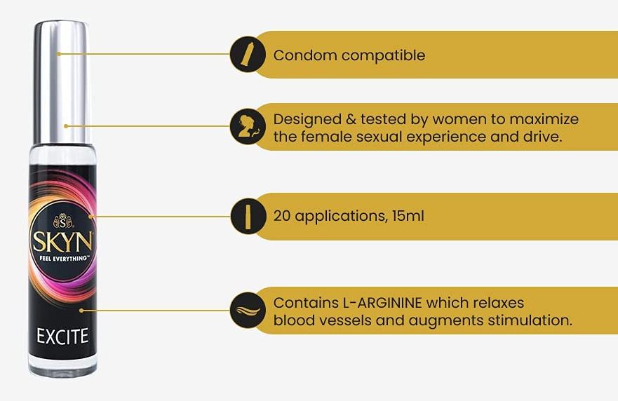 This gel ensures a more pleasurable sexual experience. If us... LifeStyles - SKYN Excite Gel - 15ml photo-3