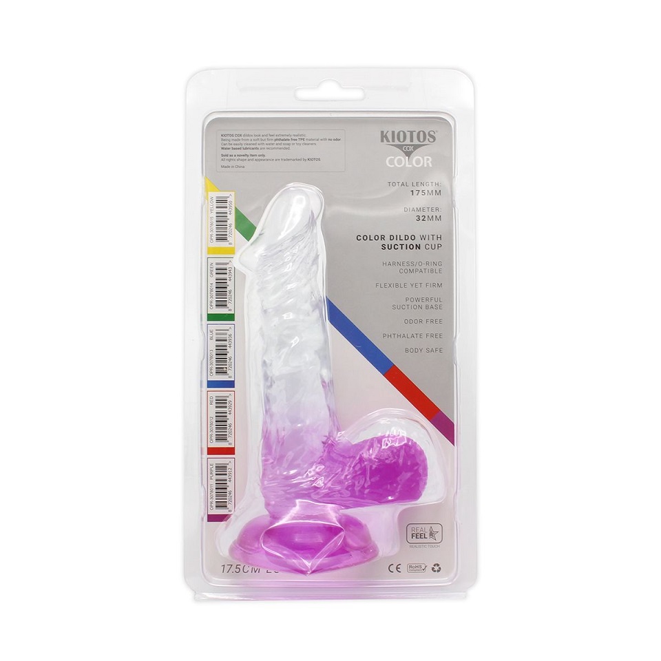 This special transparent dildo has an amazing color mix and ... Kiotos - Realistic Dildo 03 - Purple photo-10
