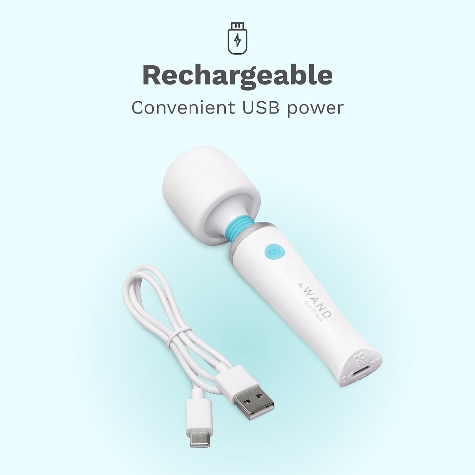 Le Wand - Classique Mini Vibro Massager - White photo-6