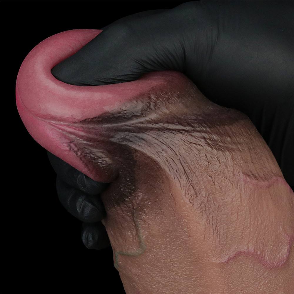 Built to deliver the most lifelike satisfaction, Love Toy Du... Lovetoy - 9.5" XXL Dual Layered Cock - Brown photo-3