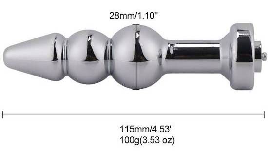 MT - Electric Shock Anal Plug & Ball Strecher 45mm photo-8