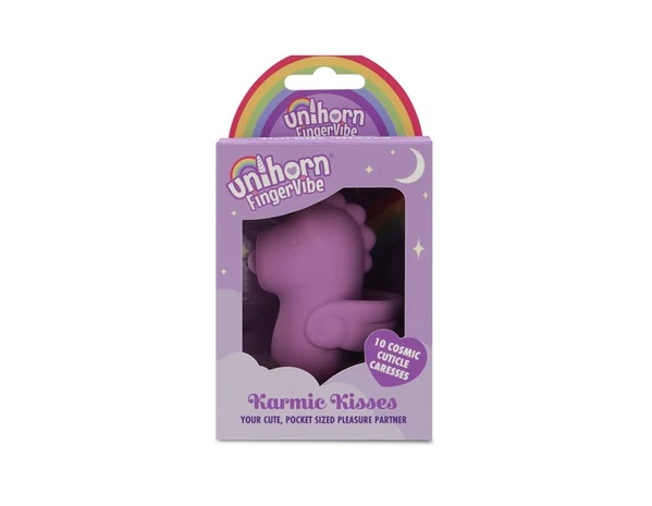 Unihorn - Karmic Kisses 手指套震动器 - 紫色 照片-10
