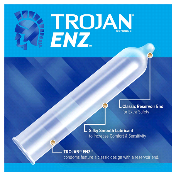 Meet our classic, trusted condom in the blue wrapper. O... Trojan - ENZ Lubricated 12's Pack photo-6
