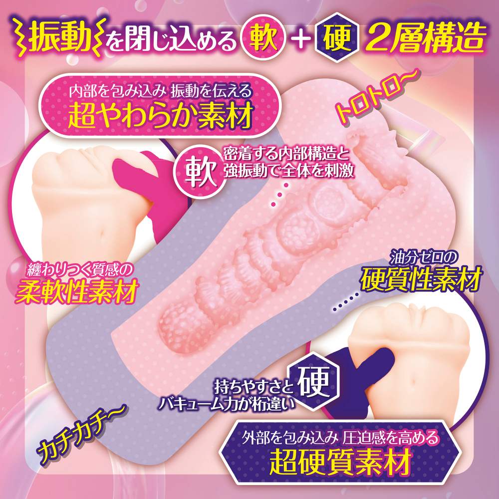 Maccos - 体内高潮双重震动女孩 震动自慰器 照片-3
