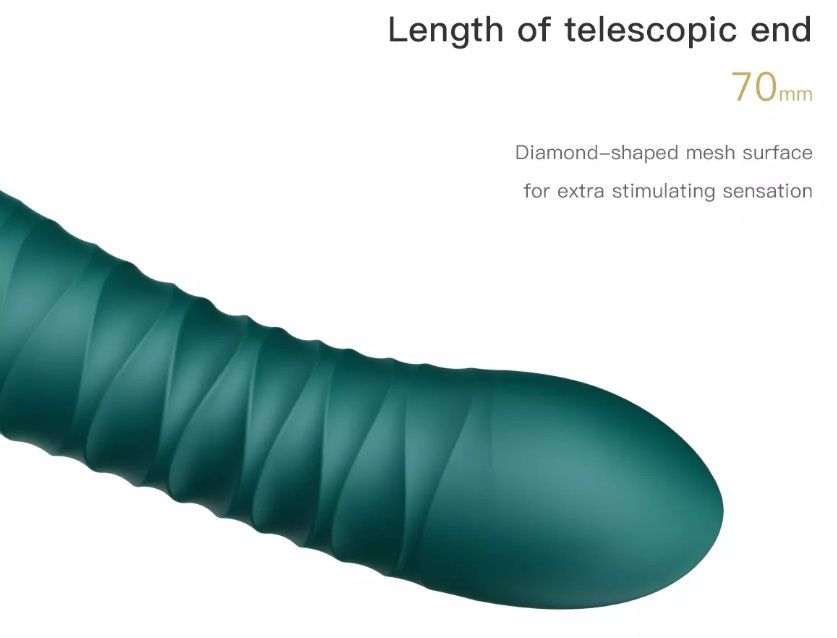 KING applies ZALO's breakthrough PowerThrust technology, org... Zalo - King APP Thrusting Vibrator - Turquoise Green photo-12