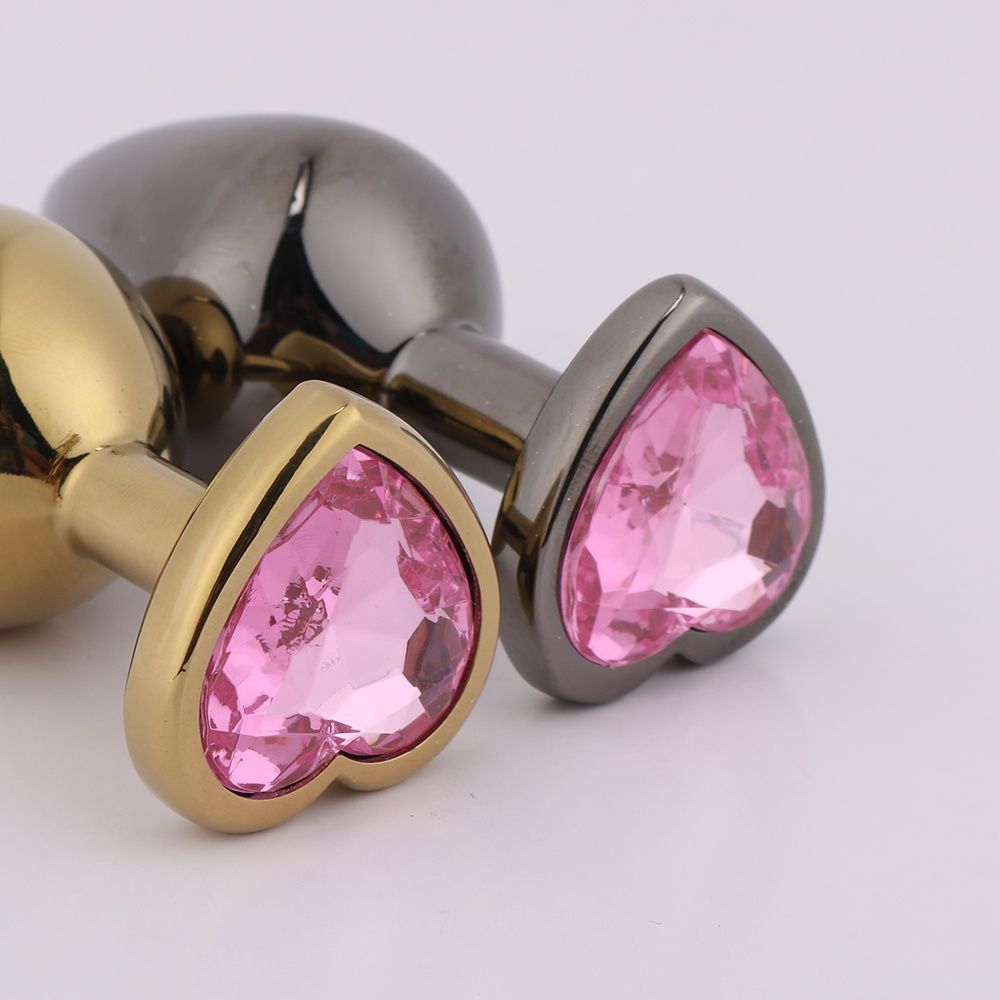 MT - Anal Plug 85x33mm - Golden/Pink photo-4