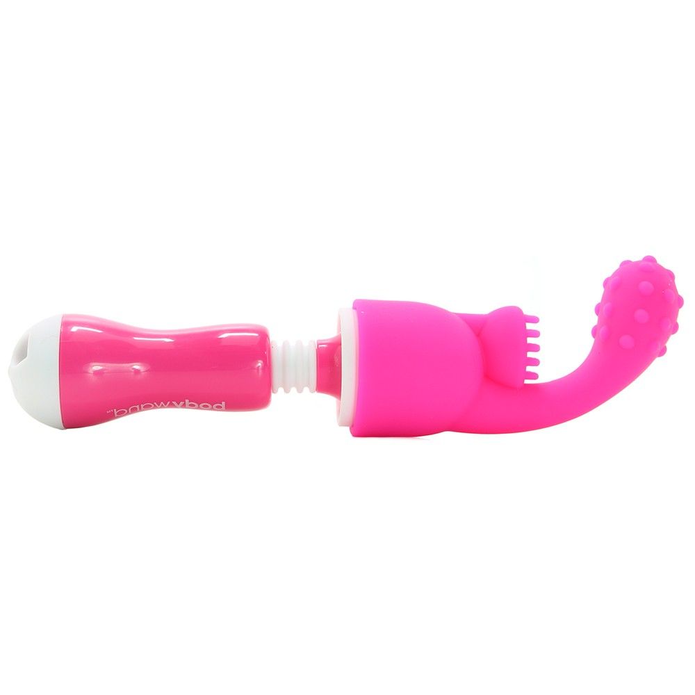 Deceptively powerful: Engineered for strong continuous stimu... Bodywand - Rechargeable Mini Wand w/Attachments - Pink photo-4