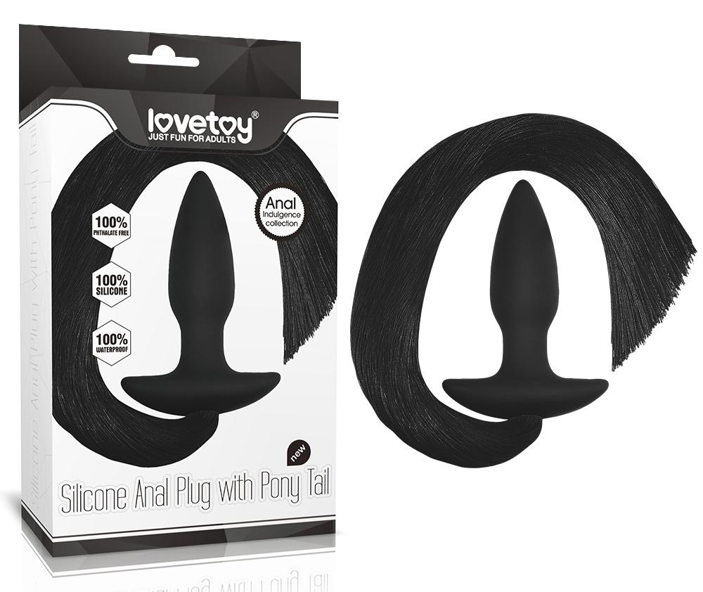 Lovetoy - Pony Tail Anal Plug - Black photo-5