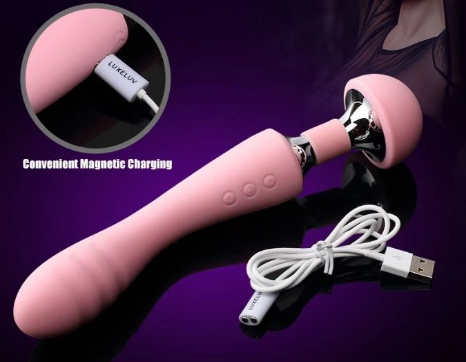 High Quality Toy Sex Adult Female Sex Product for Woman with... Wowyes - Alice Magnetic Rechearable Massager - Purple photo-14