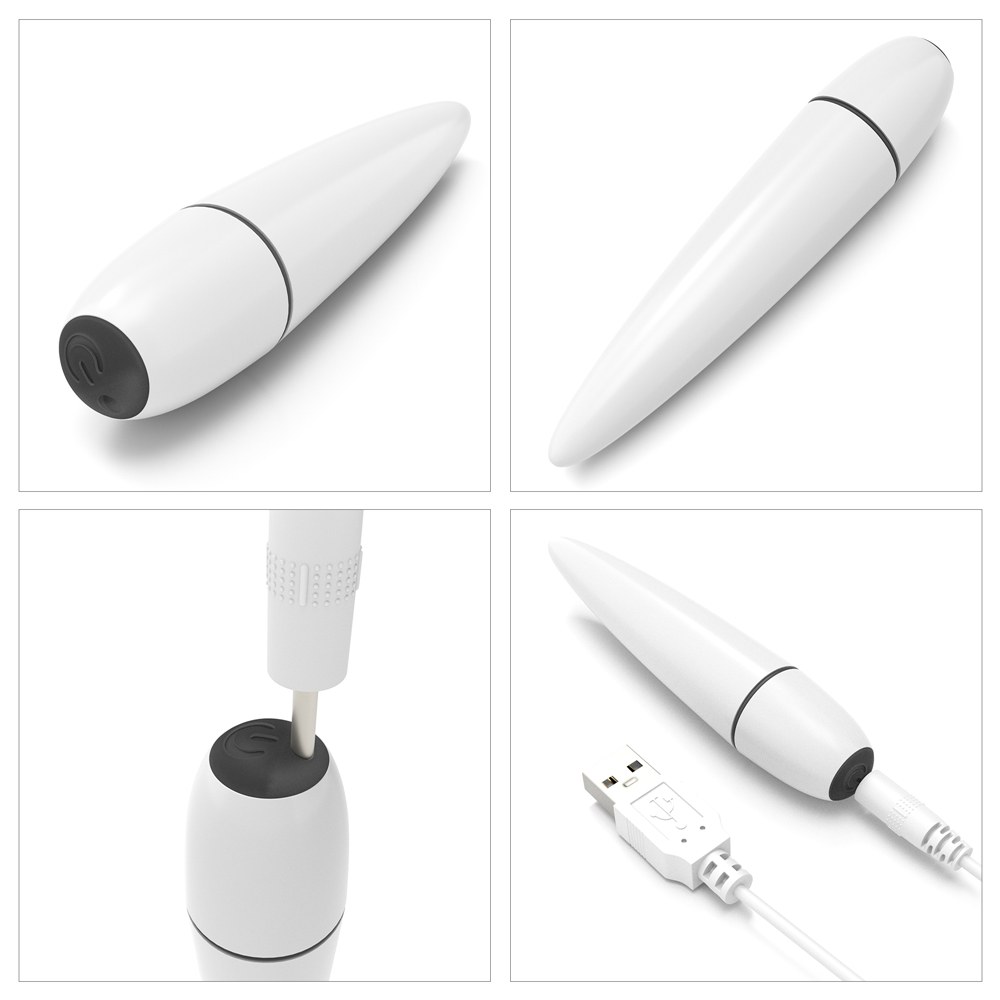 Rechargeable IJOY Power Play is sized to stay at your side b... Lovetoy - IJOY Power Play Vibe - White photo-9