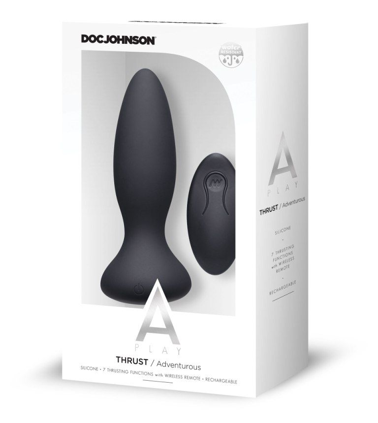 Doc Johnson - Thrust Adventurous Plug - Black photo-7