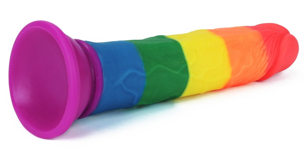 Lovetoy - 7" Prider Dildo - Rainbow photo-8