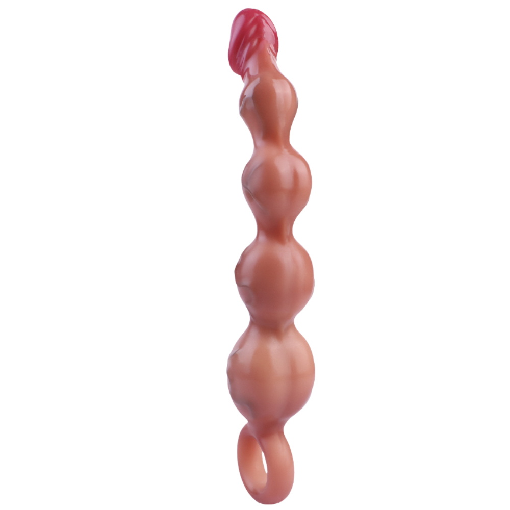FAAK - Soul Vibro Anal Beads - Flesh photo-5