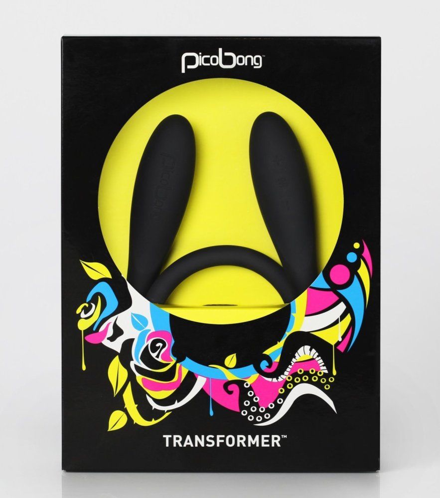 It´s a rabbit vibe, a clitoral massager, a cock-ring, a G-sp... PicoBong - Transformer - Black photo-2