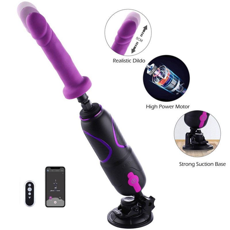 The Hismith Premium Travel Fuck Machine 2.0 may be small in ... HiSmith - Pro Traveler Sex Machine 2.0 - Purple photo-3