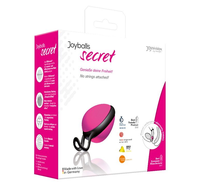 Joyballs – 给您更精彩的训练!
Joyball 使用无绳设计,而且易于清洁,易于插入。
每次移动... Joy Division - Joyballs Secret 凯格尔球 - 粉红色 照片-3