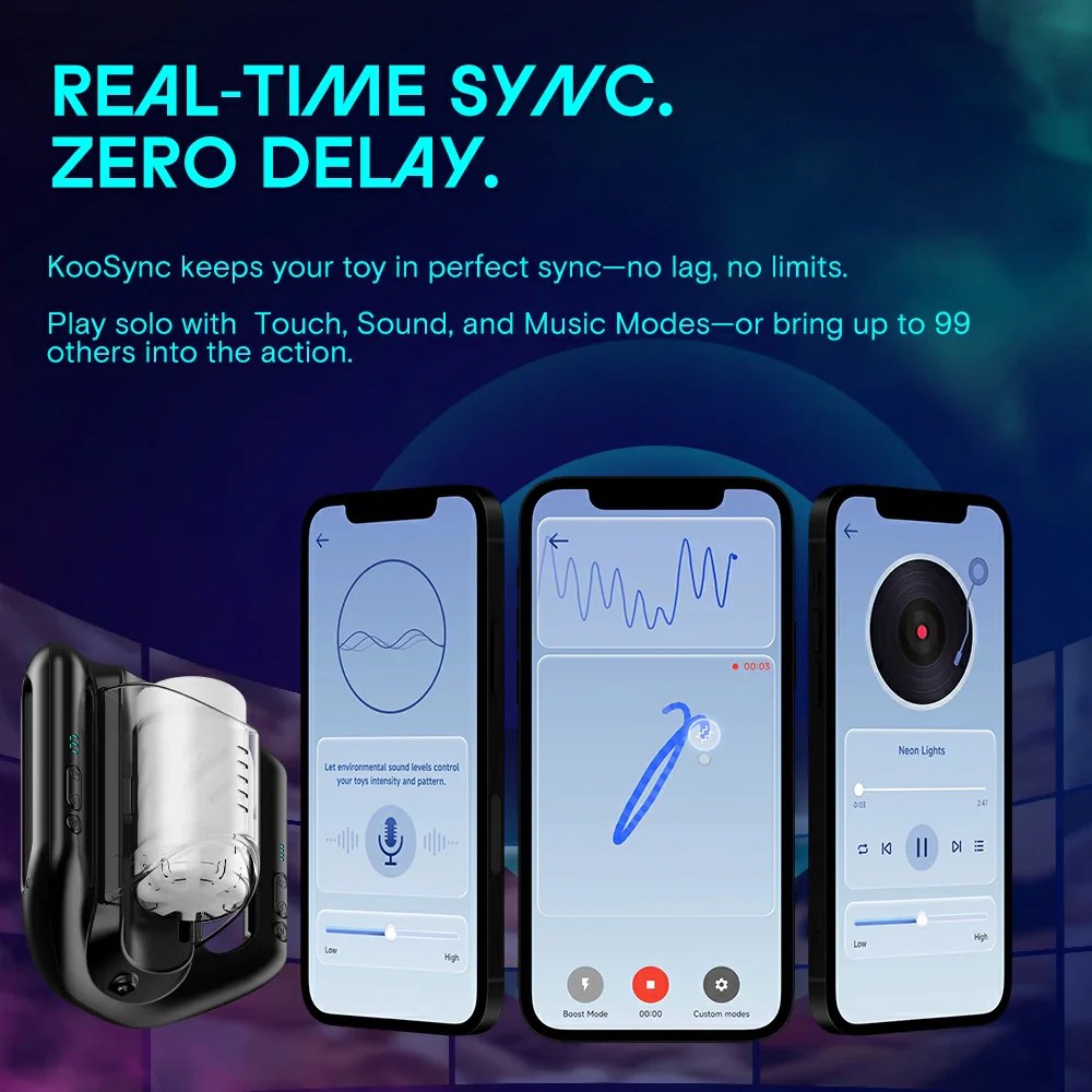 KAOTIK - The Jetpack 旗舰级个性化高速抽插智能飞机杯 - 黑色 照片-12