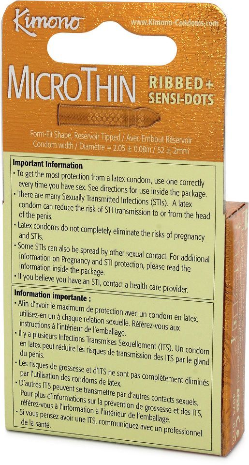 Kimono - Microthin Ribbed + Sensi-Dots 3 Pack photo-4