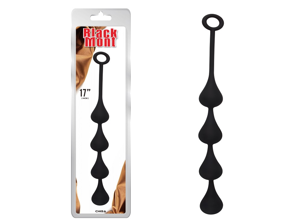 Flexible, Convenient Retrieval Loop, Graduated Beads.
Mater... Chisa - Anal Penetrator Beads M - Black photo-2