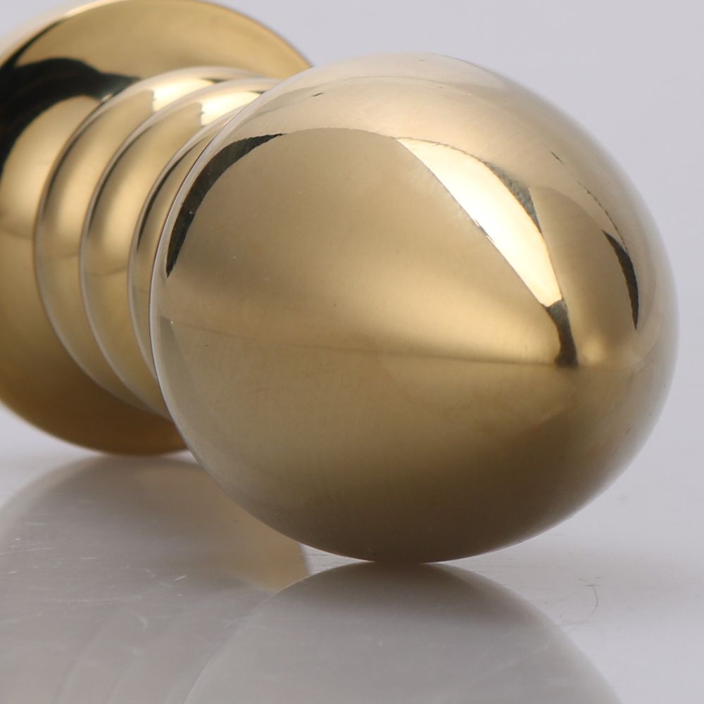 MT - Anal Plug 100x38mm - Golden/Purple photo-4