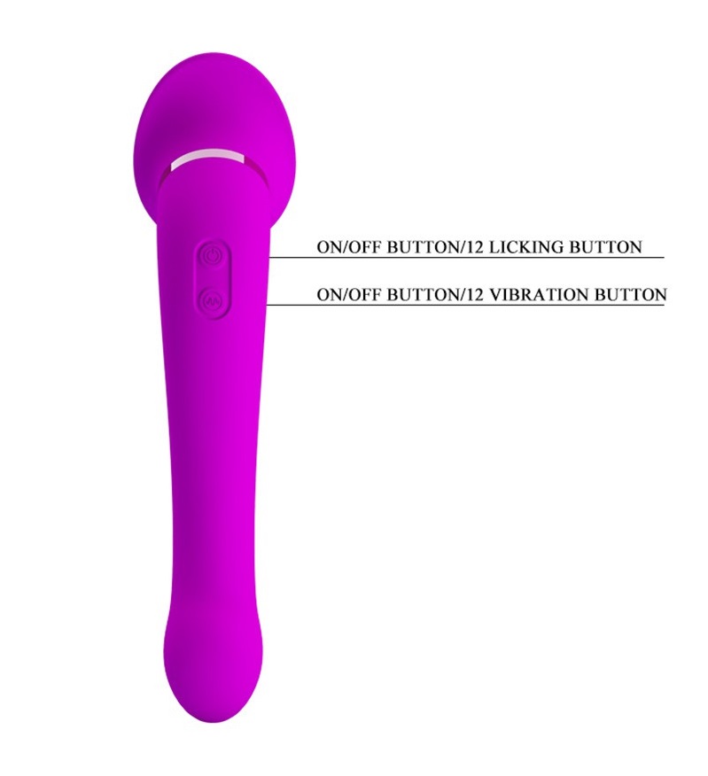 This vibrator and oral sex stimulator provides the user with... Pretty Love - Oral Sex Stimulator Faust - Pink photo-8