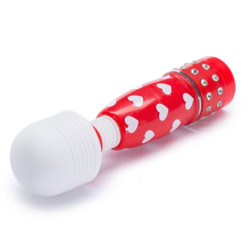 Designed with subdued sound levels and engineered for strong... Bodywand - Mini Hearts Massagers - Red/Wht photo-4