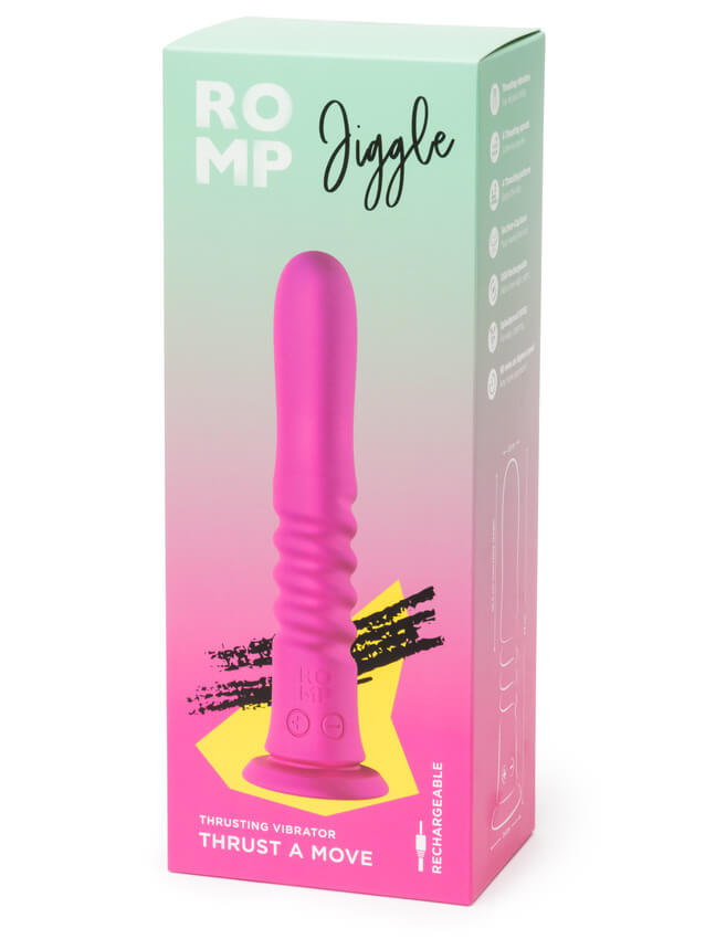 Romp - Jiggle Vibro Thrusting Dildo - Pink photo-7