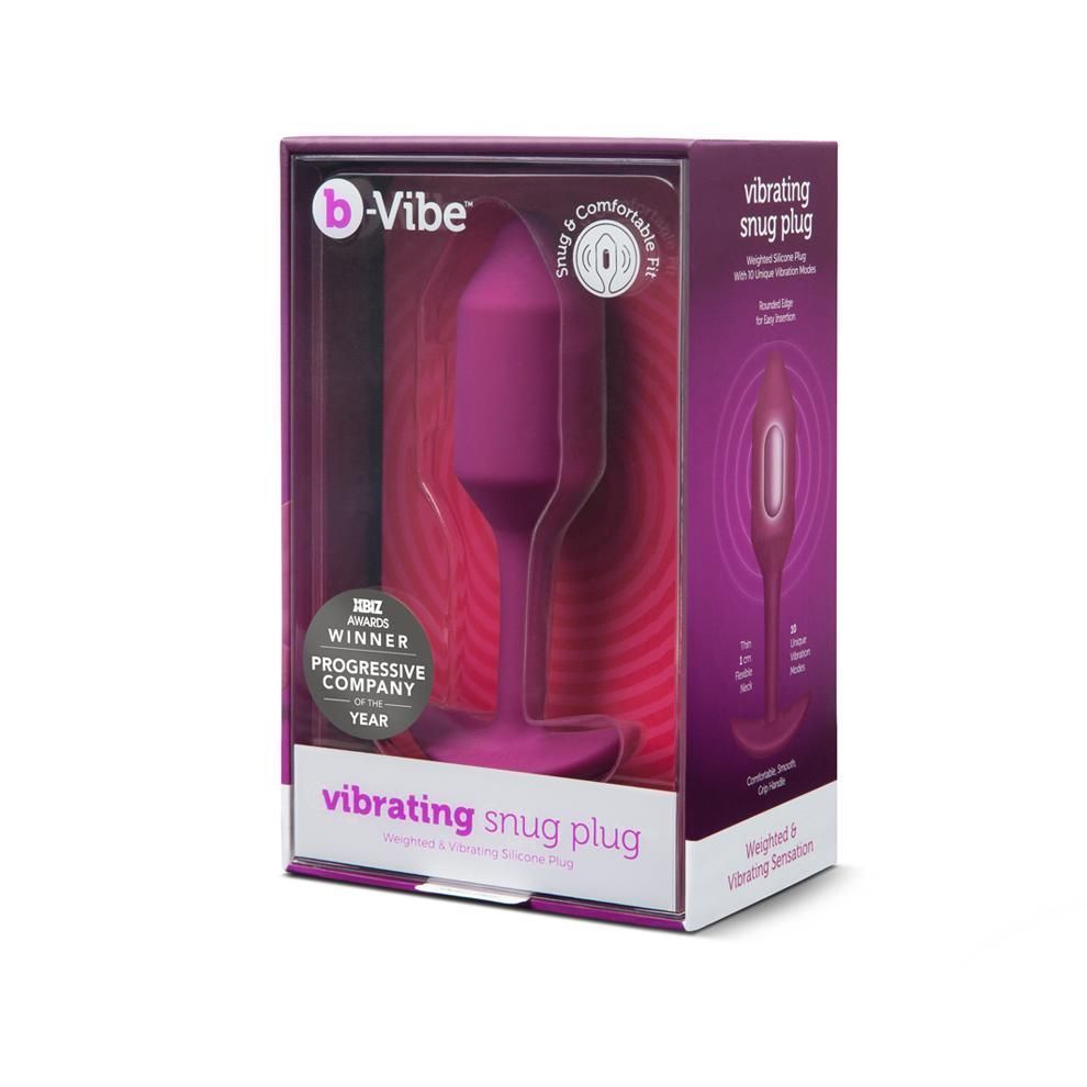 B-Vibe - Vibrating Snug Plug 2 - Rose photo-9