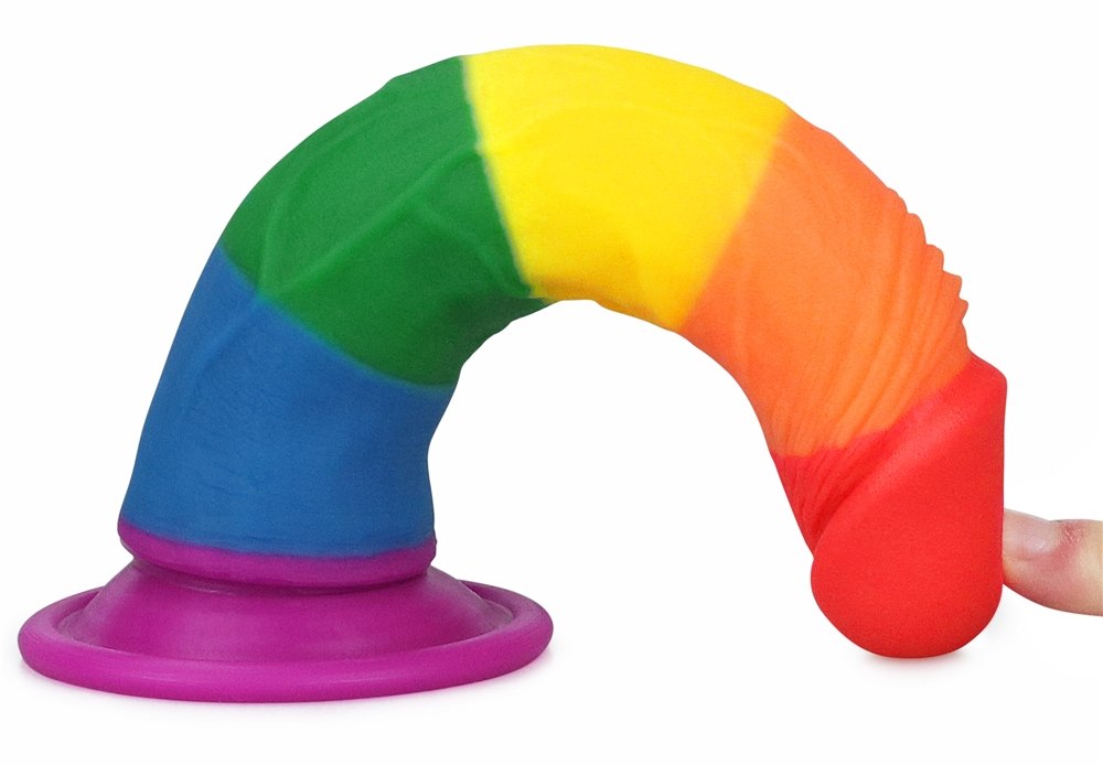 Lovetoy - 7" Prider Dildo - Rainbow photo-3