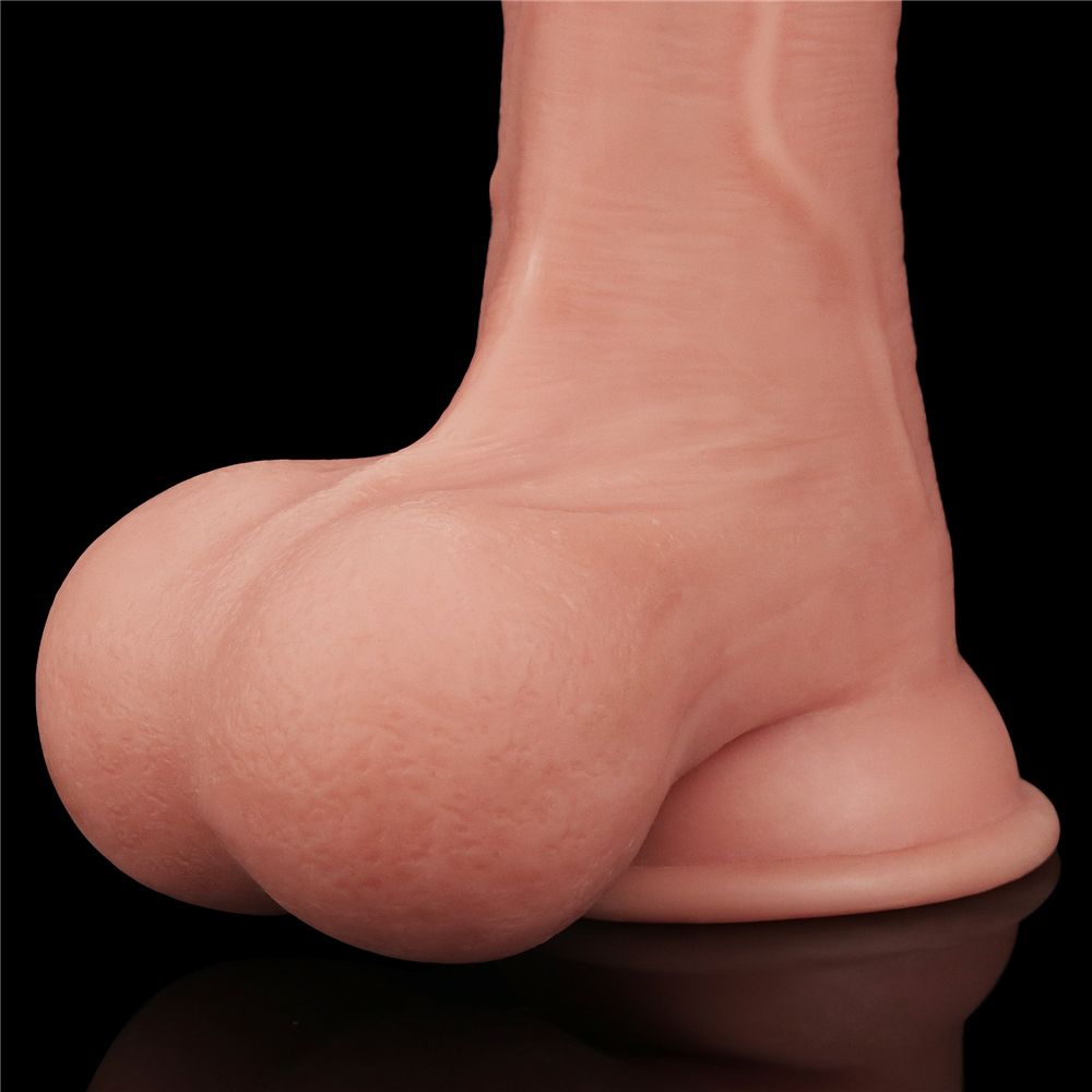 Made with realistic dual-layer sliding-skin material for Iif... Lovetoy - 8.5" Sliding Skin Dual Layer Dildo - Flesh photo-14