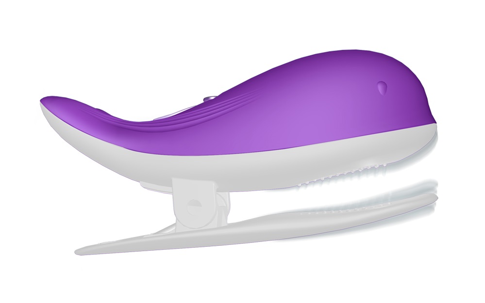 Liebe Seele - Dolphin Vibro Nipple Clamps - Purple 照片-2