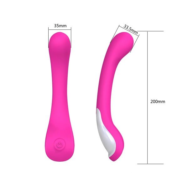 This G-spot personal massager is made of medical grade silic... RM - Kelly Smart G-spot Vibrator - Rose photo-5