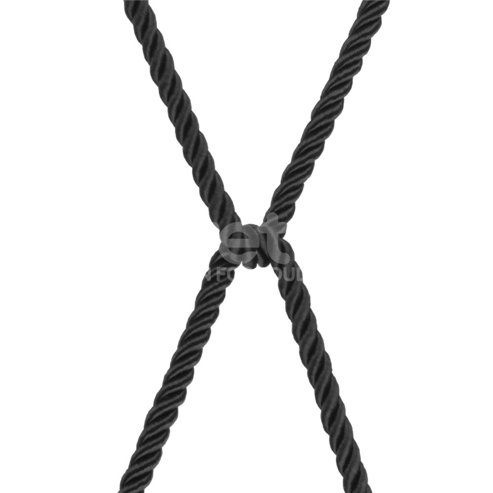 Indulge in the smooth embrace of our Rebellion Reign Ebony S... Lovetoy - Rebellion Reign Silky Bondage Rope 10m - Black photo-6