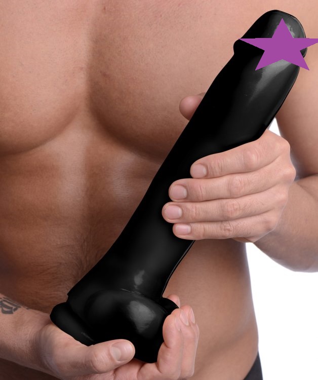 Get ready for The Master to fill you to your limits! This hu... Master Cock - Suction Cup Dildo - Black photo-2