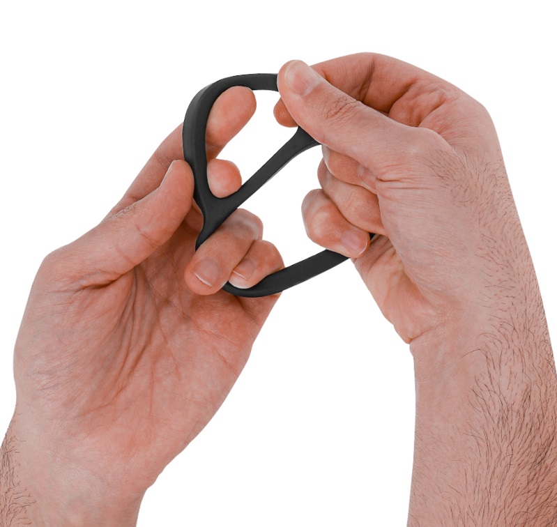 The BOBBY from the INTENSE brand is a double ring designed t... Intense - Bobby Double Ring - Black photo-2