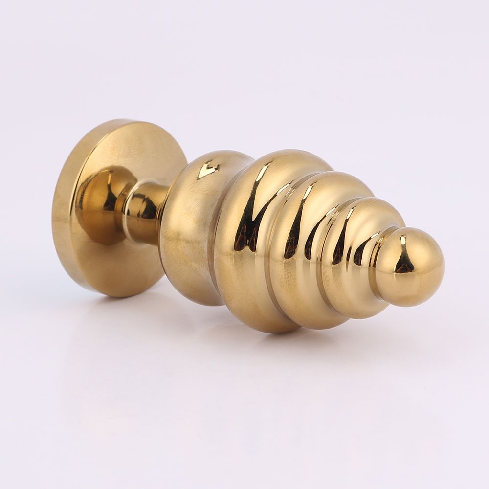 MT - Anal Plug - 80x34.5mm - Golden/Blue photo-3