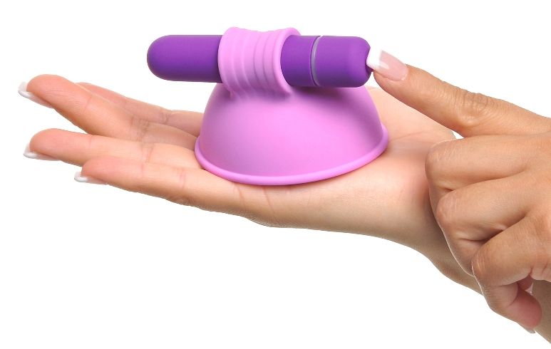 Her breasts were aching for attention. She caressed her nipp... Fetish Fantasy - Vibrating Breast Suck-Hers - Purple photo-7