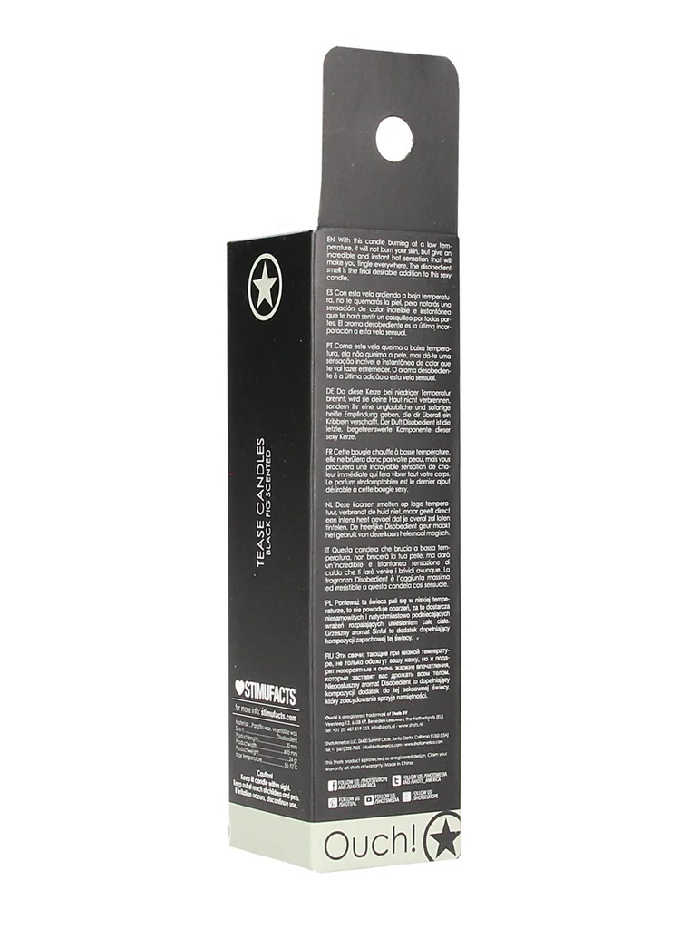 Ouch - Tease Candles 4 pcs Set - Black photo-6